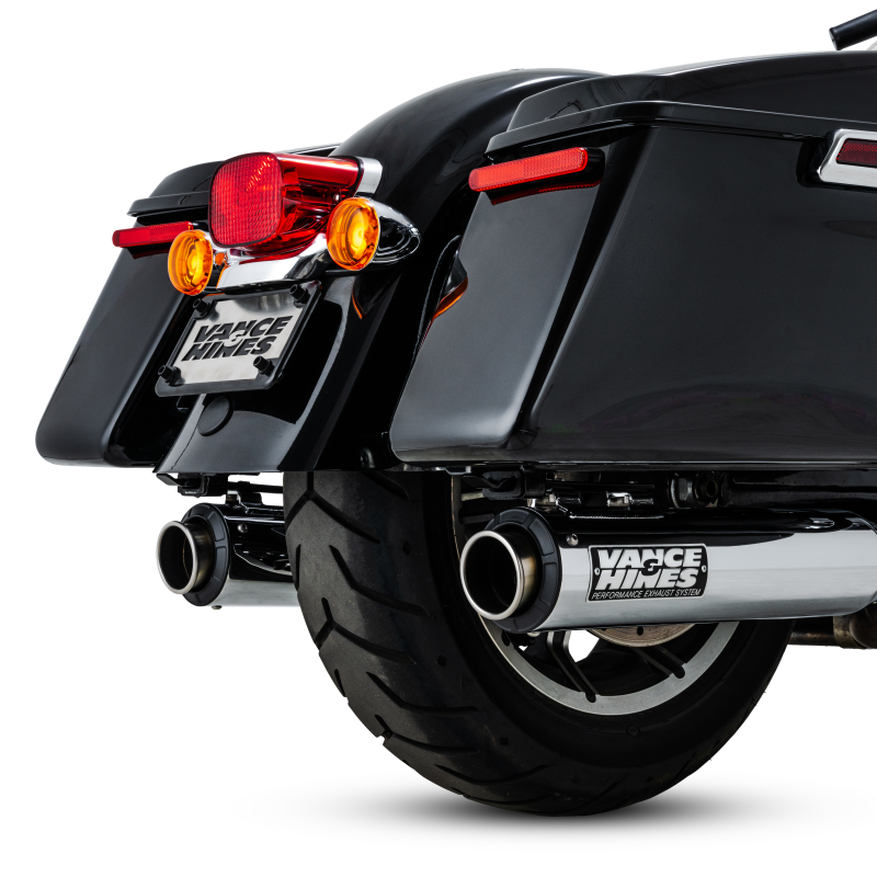 Vance & Hines Supersport Slip-On Exhaust — Chrome, Fits 17-24 Harley Davidson Touring