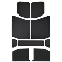 Cargar imagen en el visor de la galería, DEI 18-23 Jeep Wrangler JL 4-Door Boom Mat Headliner - 9 Piece - Black