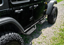 Cargar imagen en el visor de la galería, Estribo Nerf N-Fab RS para Jeep Wrangler JK 4DR 07-18, longitud completa, negro tejano