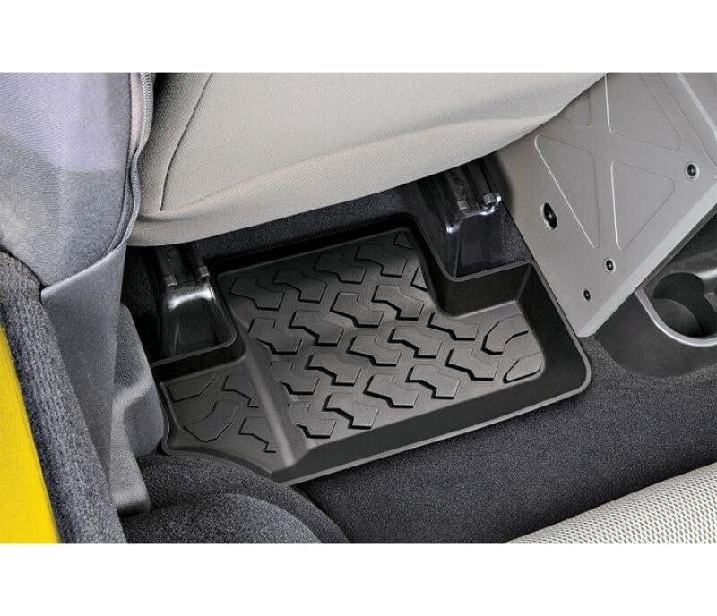 Bestop Rear Floor Mats - Black — Fits 2011-2018 Wrangler JK 2-Door