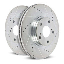 Cargar imagen en el visor de la galería, Power Stop 14-19 Jeep Cherokee Rear Evolution Drilled &amp; Slotted Rotors - Pair