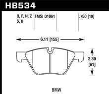 Cargar imagen en el visor de la galería, Hawk 09-11 BMW Z4 / 04-05 525I / 08-11 128I / 06 325I/325XI / 07 328I/328XI HPS Street Front Brake P