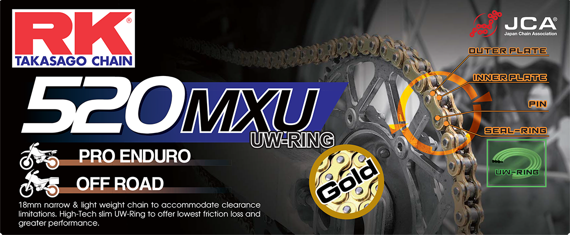 RK Excel GB520MXU Drive Chain Gold 520 X 120 (GB520MXU-120)