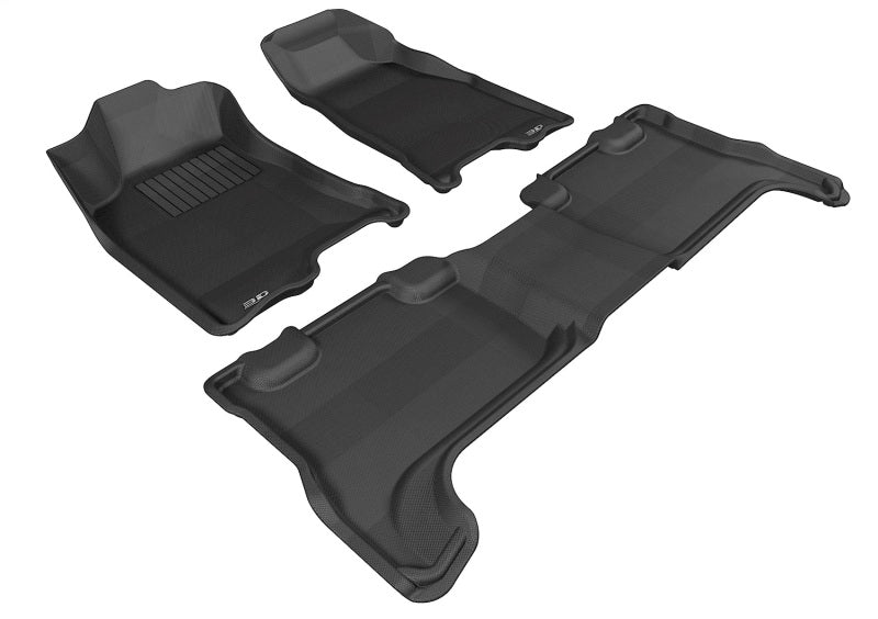 3D MAXpider 04-12 Chevrolet Colorado / GMC Canyon Crew Cab Kagu Black Full Set