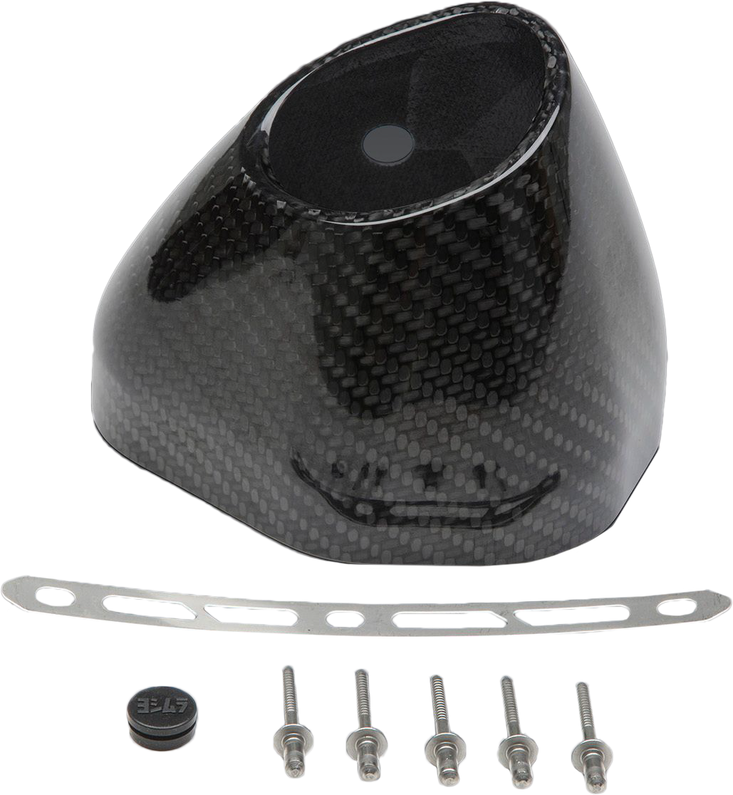 Yoshimura END CAP KIT Right Side R77 RH CF Flared (YM7-CFR-01-K)
