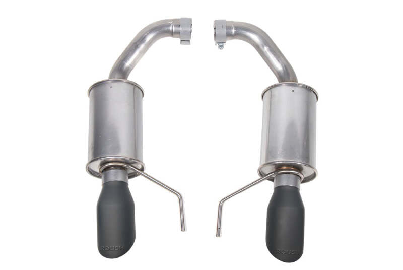 Roush Dual Tip Axle-Back Exhaust w/ Black Tips — Fits 2024 Ford Mustang GT / EcoBoost
