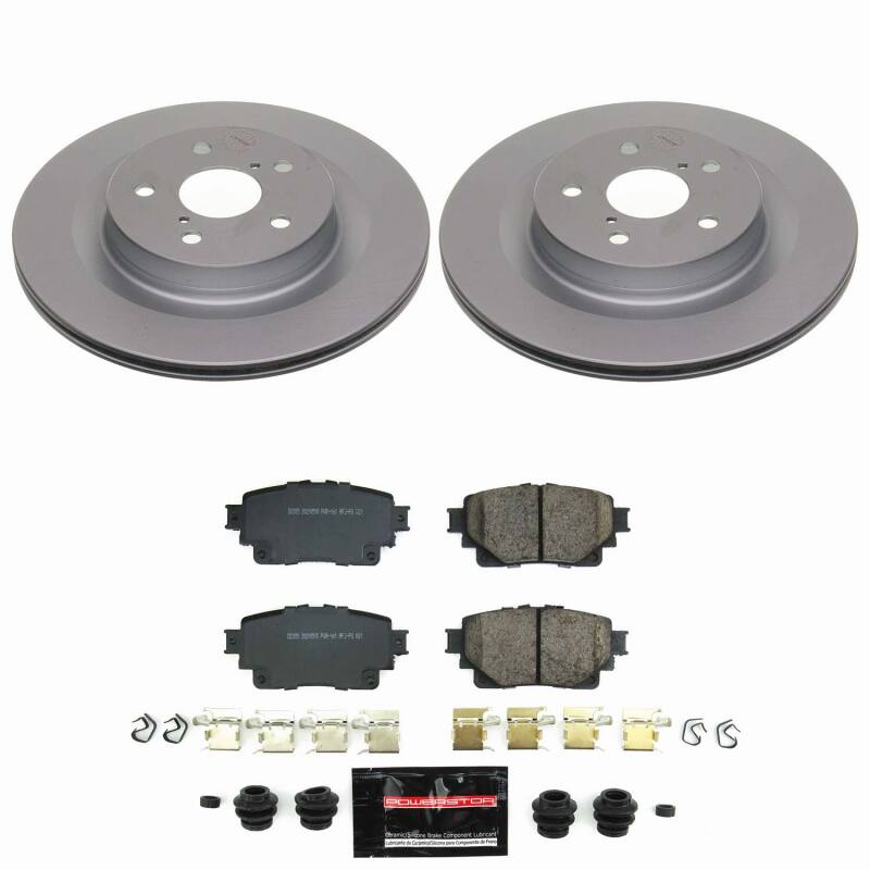 Power Stop 2025 Toyota RAV4 Rear Z23 Coated Brake Kit