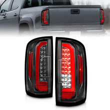 Cargar imagen en el visor de la galería, ANZO 15-21 Chevrolet Colorado Full LED Tail Lights w/ Red Lightbar Black Housing Clear Lens