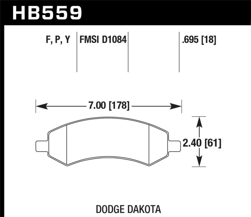 Pastillas de freno delanteras para Dodge RAM 1500 06-16 / Mitsubishi Raider Super Duty 06-10