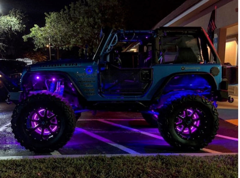 Anillos de rueda iluminados con LED de Oracle - ColorSHIFT - 15 in. - ColorSHIFT Sin control remoto VER GARANTÍA