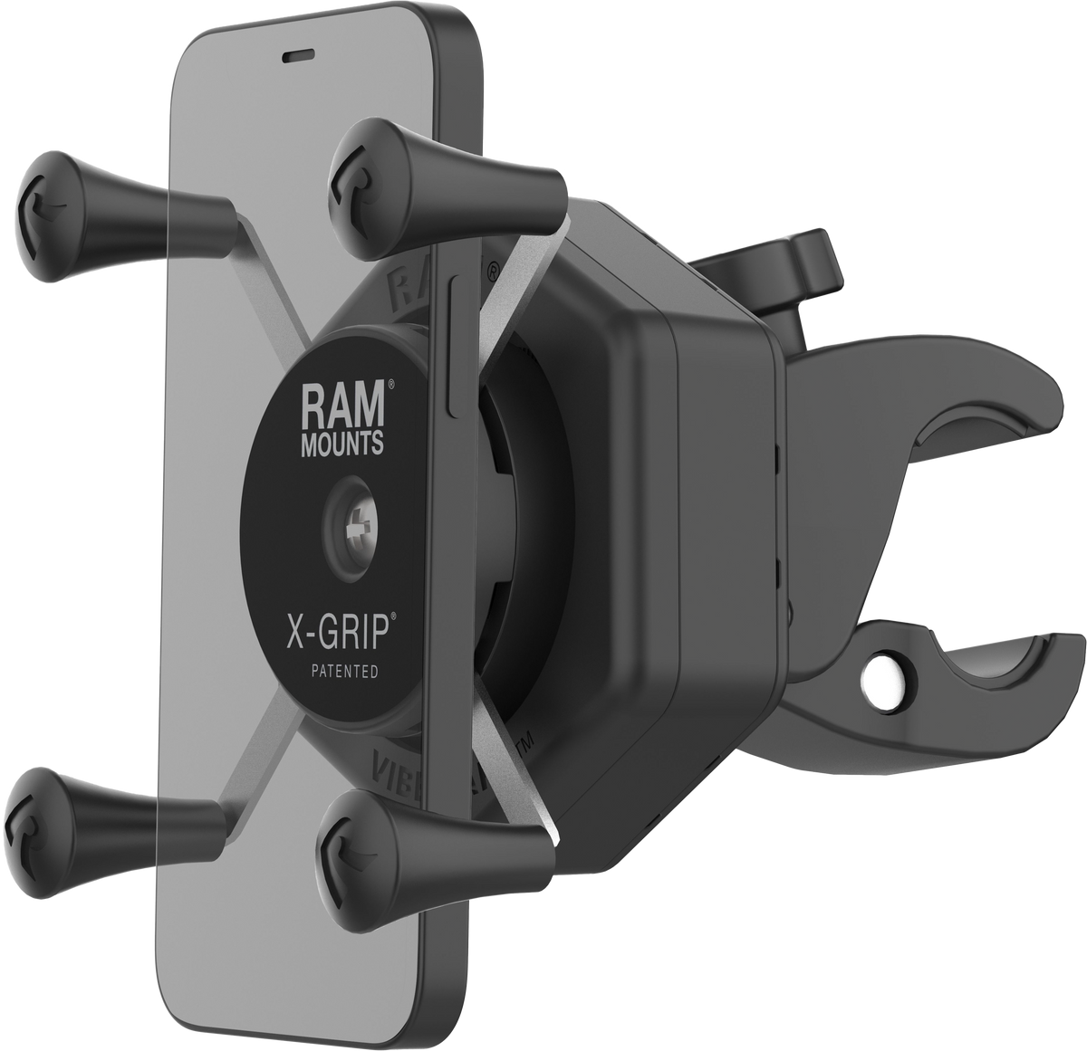 RAM X-Grip Vibe-Safe Phone Mount with Small Tough-Claw (RAM-HOL-UN7-462-400)
