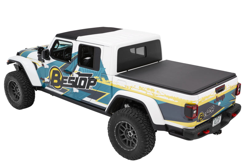 Bestop EZ-Roll Soft Tonneau Cover — Fits 2020-2023 Gladiator 5 ft. Bed (Black Twill)