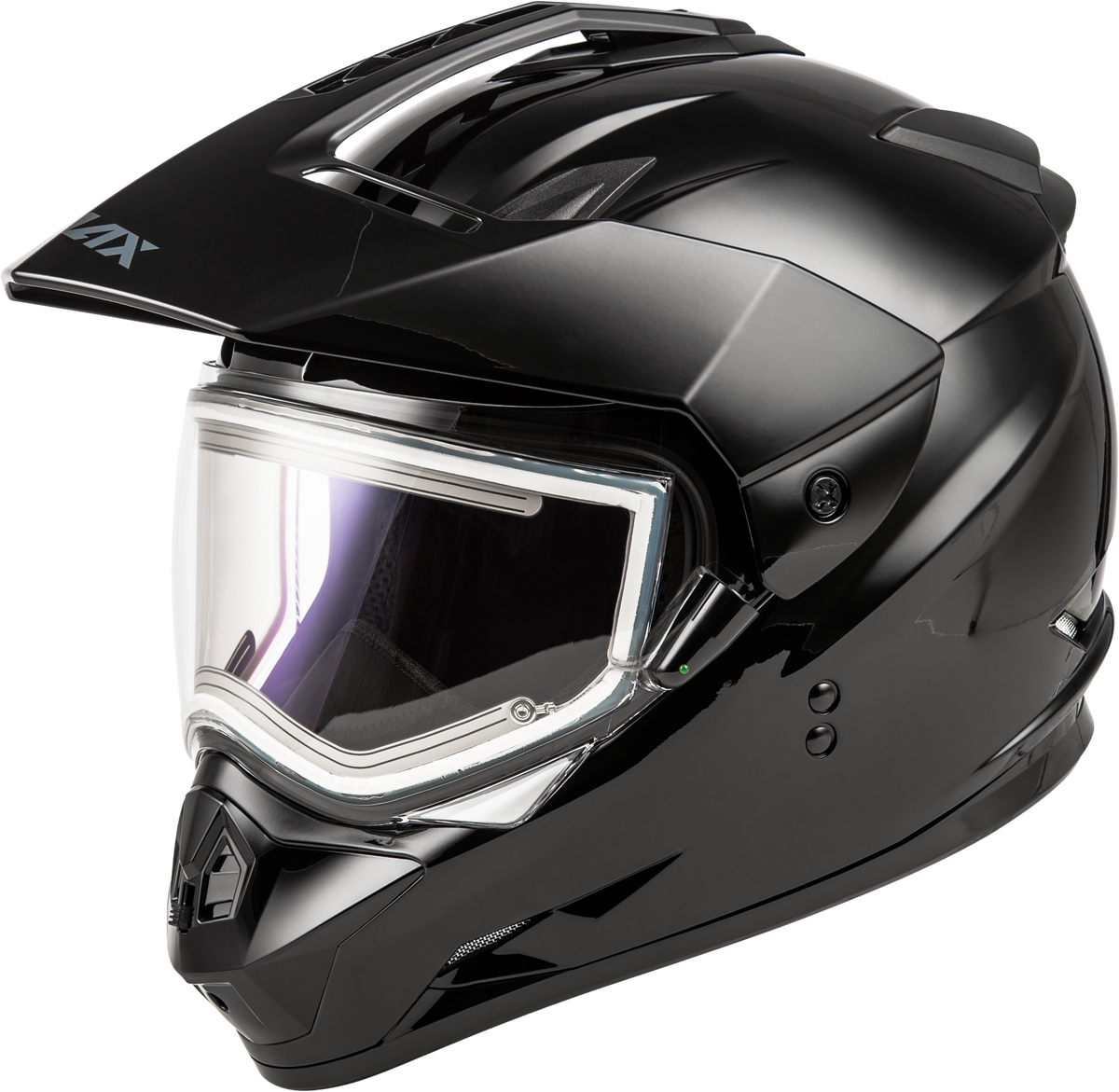 GMAX GM-11S Snow Helmet w/ Electric Shield Black LG (A41100026)