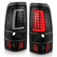 Cargar imagen en el visor de la galería, ANZO 2003-2006 Chevy Silverado 1500 LED Taillights Plank Style Black w/Clear Lens