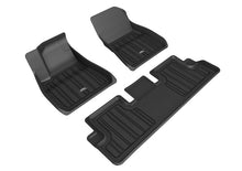 Cargar imagen en el visor de la galería, 3D MAXpider 2018-2019 Tesla Model 3 Kagu 1st Row Floormat - Black