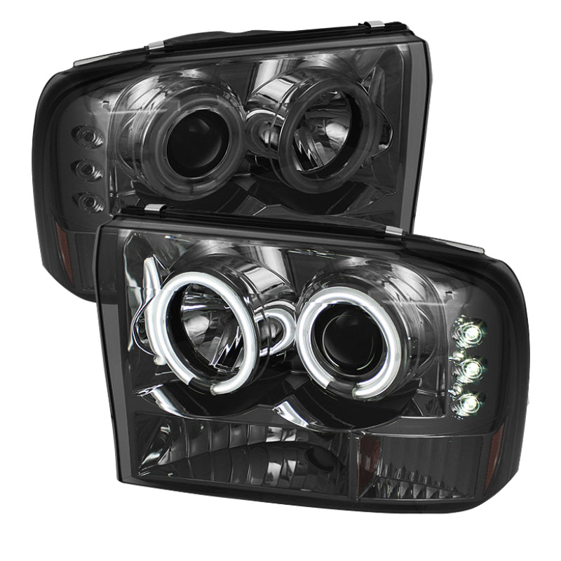 Proyector Spyder Ford F250 Super Duty 99-04 Versión 2 LED Halo LED Chrm PRO-YD-FF25099-1P-G2-C