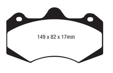 Cargar imagen en el visor de la galería, EBC AP Racing Caliper CP7040 Yellowstuff Brake Pads