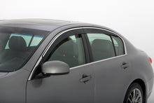 Cargar imagen en el visor de la galería, AVS 06-13 Lexus IS250 Ventvisor Low Profile Deflectors 4pc - Smoke w/Chrome Trim