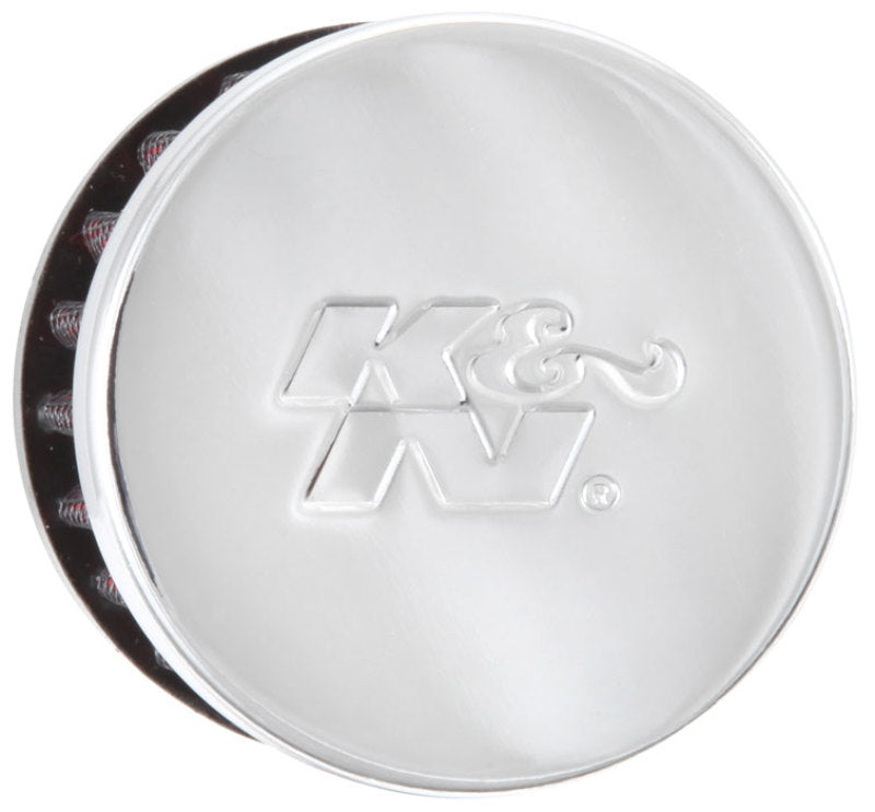 K&N 62-1370 Crankcase Vent Filter - 1in Flange ID Rubber Base Clamp-On