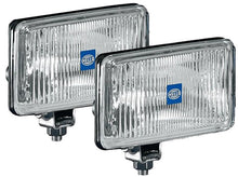 Cargar imagen en el visor de la galería, Hella 450 H3 12V SAE/ECE Fog Lamp Kit Clear - Rectangle (Includes 2 Lamps)