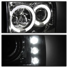 Cargar imagen en el visor de la galería, Proyector Spyder Ford F250 Super Duty 99-04 Versión 2 LED Halo LED Chrm PRO-YD-FF25099-1P-G2-C