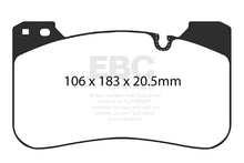 Cargar imagen en el visor de la galería, EBC 2018+ BMW M5 4.4TT (F90) Redstuff Front Brake Pads