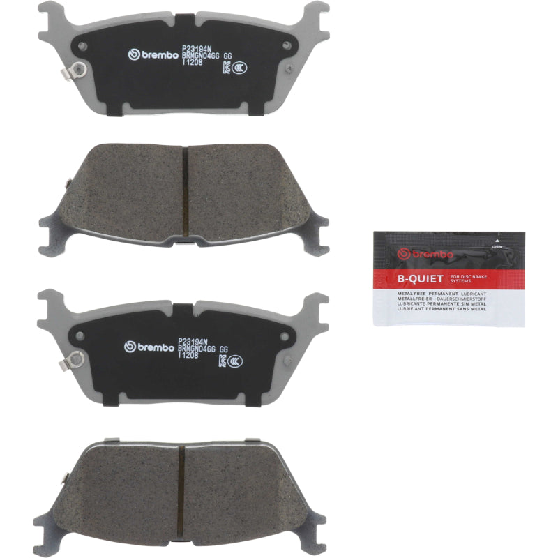 Brembo Rear NAO Brake Pad — Fits 19-24 Ram 1500, 22-24 Jeep Grand Wagoneer, Wagoneer