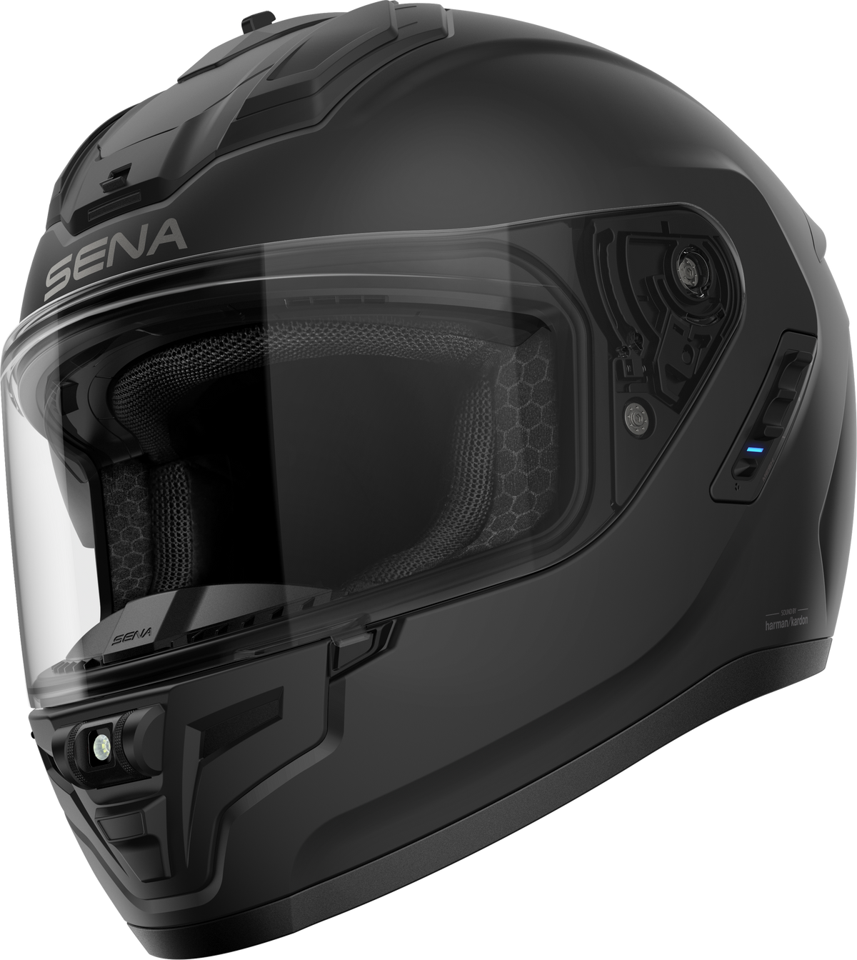 SENA Phantom ANC FF Helmet Mesh Matte Black SM (PHANTOMANC-MB00S3)