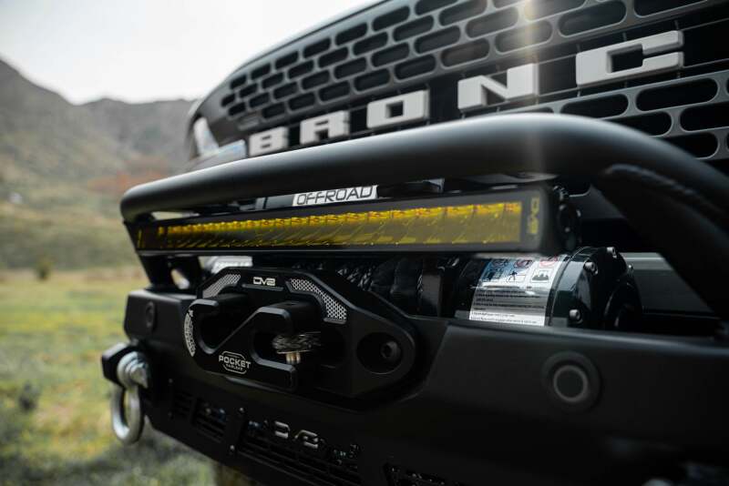 DV8 Offroad Elite Series 20-Inch Amber LED Light Bar — Single Row Off-Road Lighting