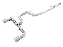 Cargar imagen en el visor de la galería, AWE Tuning Ford Focus RS Track Edition Cat-back Exhaust - Chrome Silver Tips