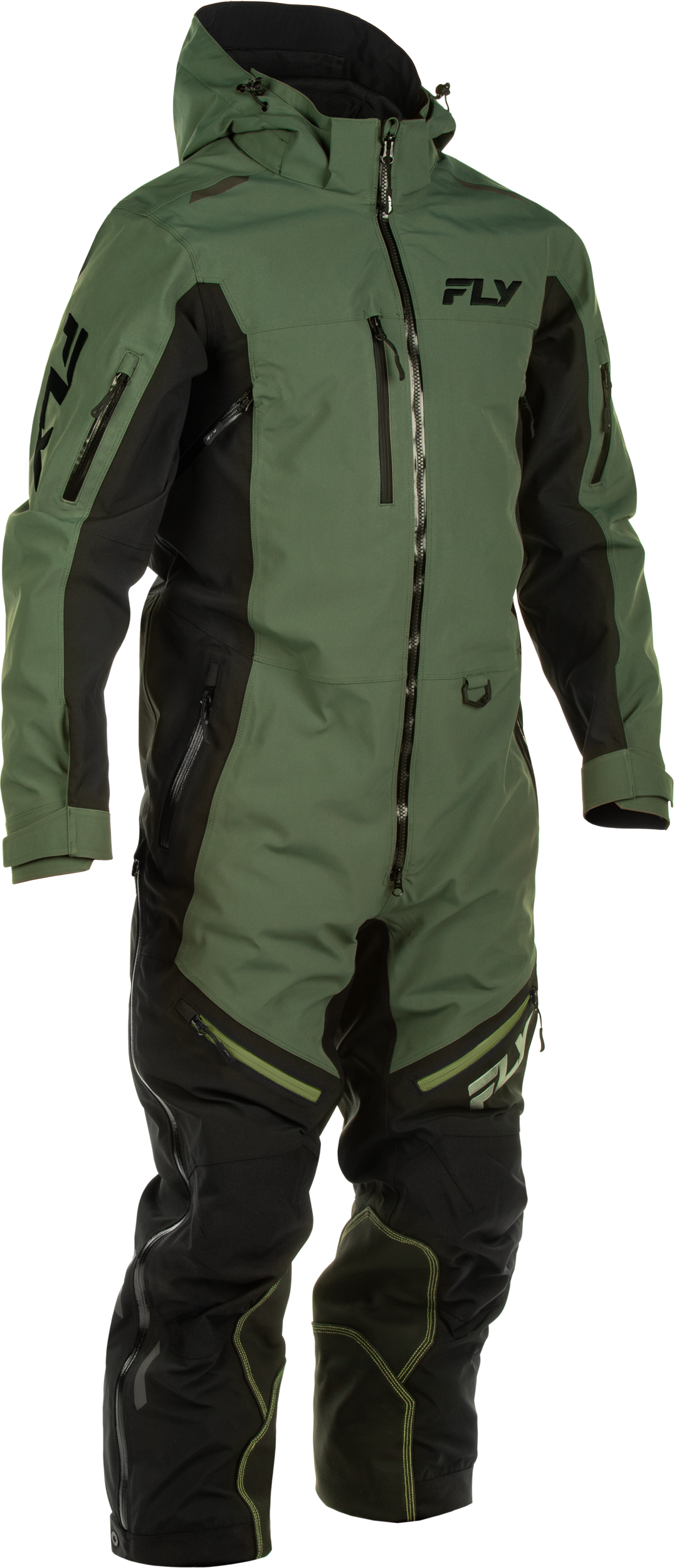 Fly Racing Cobalt Shell Snowbike Monosuit Green/Black Medium (470-4396M)