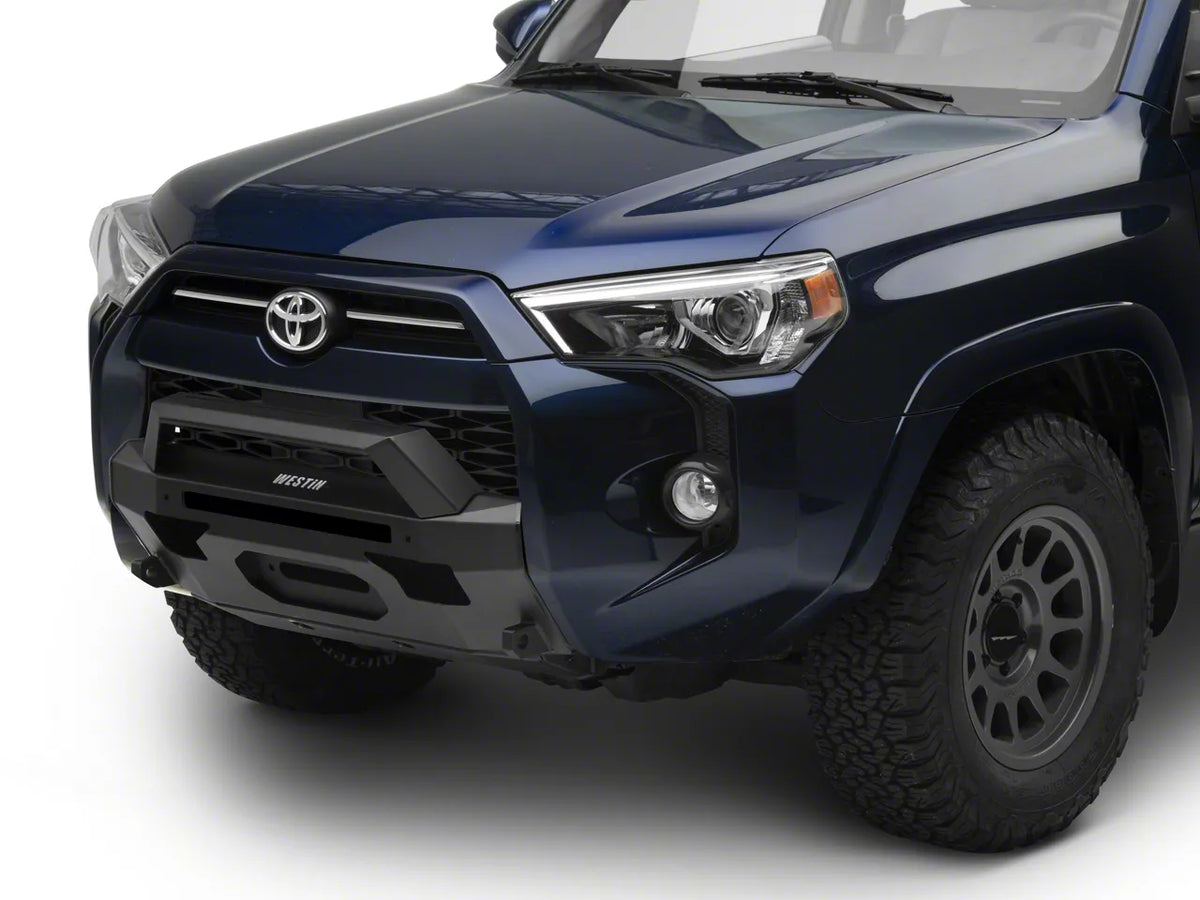 Westin Pro-Series Front Bumper w/Angular Bull Bar - Textured Black — Fits 2014-2022 Toyota 4Runner