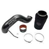 Kit de admisión Wehrli 03-07 Dodge 5.9L Cummins de 4 pulgadas - Negro brillante