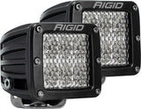 D-Series PRO LED Light, Flood Diffused, Surface Mount, Black Housing, Pair