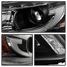 Cargar imagen en el visor de la galería, Spyder Honda Accord 2013-2015 4DR Projector Headlights Light Bar DRL Black PRO-YD-HA13-LBDRL-BK