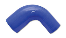 Cargar imagen en el visor de la galería, Vibrant 4 Ply Reinforced Silicone 90 degree Transition Elbow - 2.5in I.D. x 3in I.D. (BLUE)