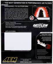 Cargar imagen en el visor de la galería, AEM 11 Dodge Challenger/Charger/300C 14.438in O/S L x 9.125in O/S W x 1.75in H DryFlow Air Filter