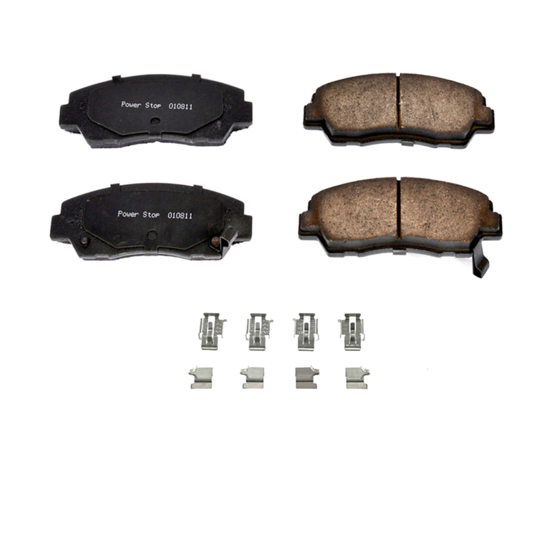 Power Stop 87-93 Mazda B2200 Front Z17 Evolution Ceramic Brake Pads w/Hardware