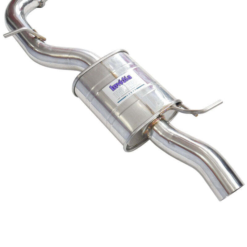 Invidia R400 Valved Cat-Back Exhaust System with Rolled Titanium Tips — Fits 2022+ VW Golf R MK8