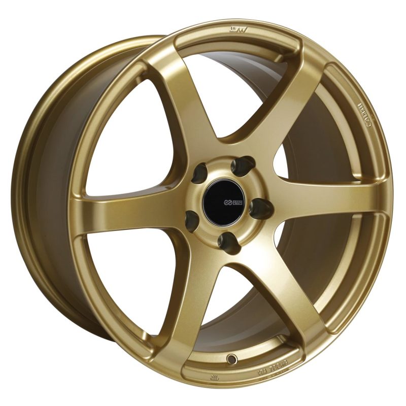 Llanta Enkei T6S 17x8 45 mm con patrón de pernos 5x100 y diámetro interior 72,6, color dorado