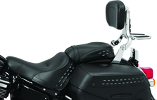 Cargar imagen en el visor de la galería, Kuryakyn Fixed Mounts Multi-Purpose Driver &amp; Passenger Backrest 18-Up Softail Black