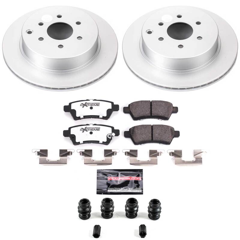Power Stop 05-12 Nissan Pathfinder Rear Z36 Coated Truck & Tow Brake Kit