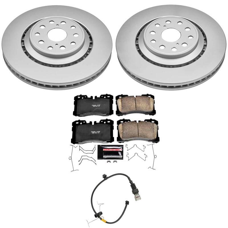 Power Stop 07-09 Lexus LS460 Front Z23 Coated Brake Kit