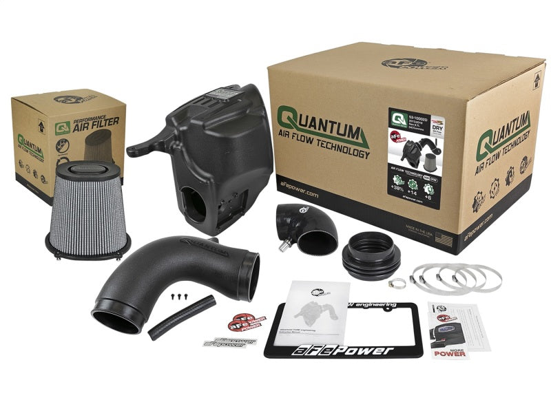 Sistema de admisión de aire frío aFe Quantum Pro DRY S 13-18 Dodge Cummins L6-6.7L - Seco