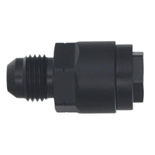 Load image into Gallery viewer, DeatschWerks 6AN Male Flare to 1/4in Female EFI Quick Connect Adapter - Anodized Matte Black