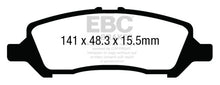 Cargar imagen en el visor de la galería, EBC 12+ Dodge Dart 1.4 Turbo Greenstuff Rear Brake Pads