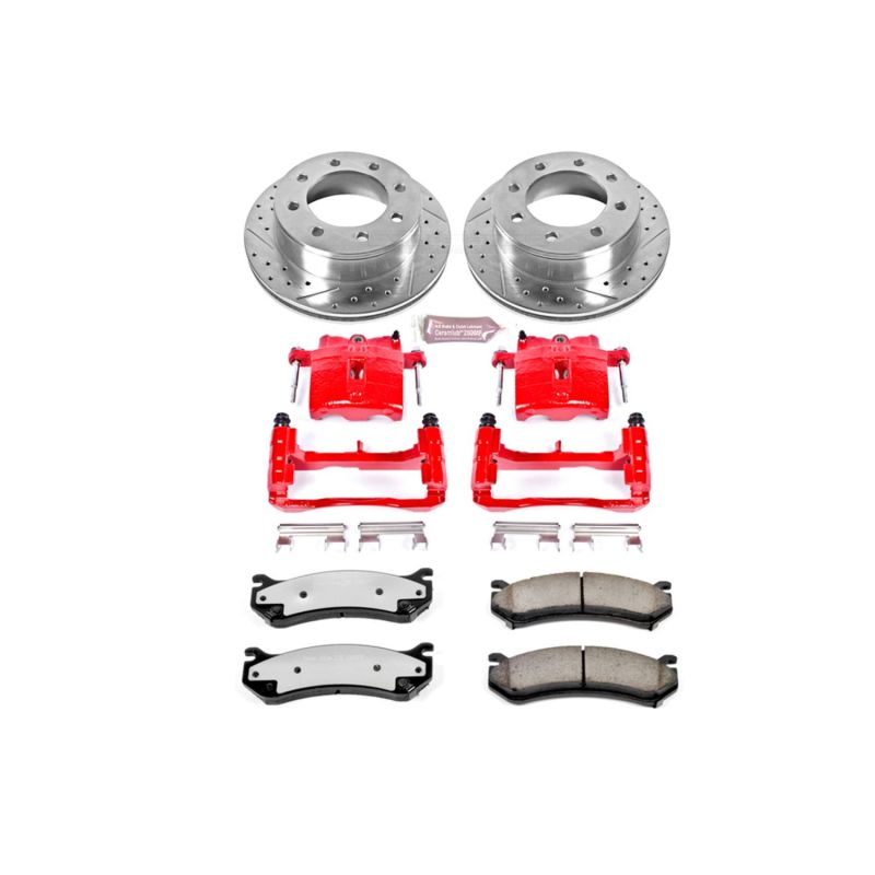 Power Stop Z36 Truck & Tow Rear Brake Kit w/Calipers — Fits 2008-2013 GMC Yukon XL 2500