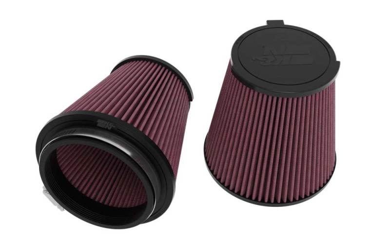 K&N High-Flow Drop-In Air Filter (Pair) — Fits 2024 Ford Mustang GT 5.0L V8