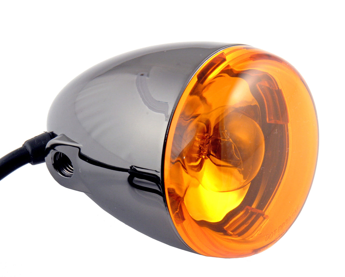 Chris Products Turn Signal Assembly Bullet Style Black Nickel (8500A-BN)