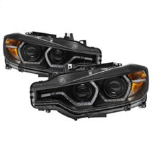 Cargar imagen en el visor de la galería, Spyder 12-14 BMW F30 3 Series 4DR Projector Headlights - LED DRL - Black (PRO-YD-BMWF3012-DRL-BK)